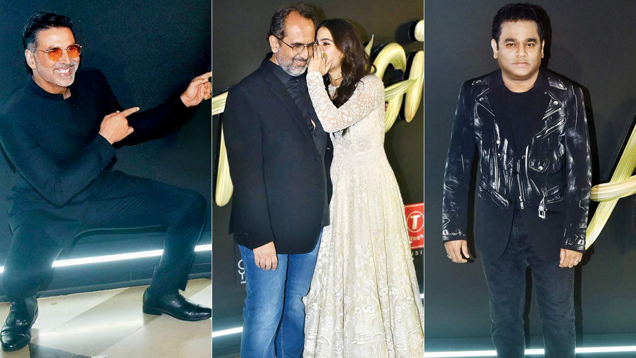 Akshay Kumar, Aanand L Rai, Sara Ali Khan and A R Rahman