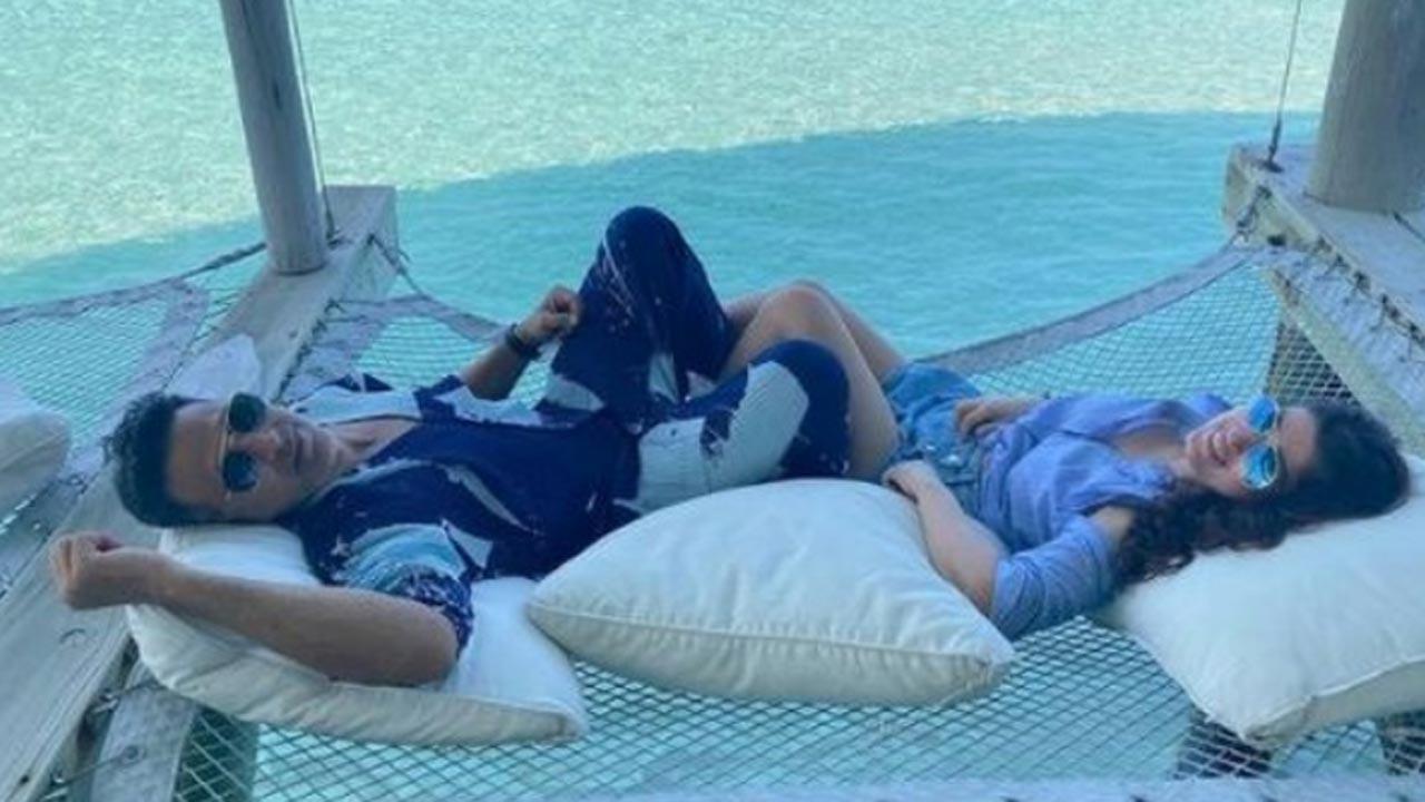Taking to his Instagram handle on Wednesday, Akshay posted a picture in which the couple can be seen hanging out and sharing smiles from their ongoing vacation in the Maldives. Read full story here