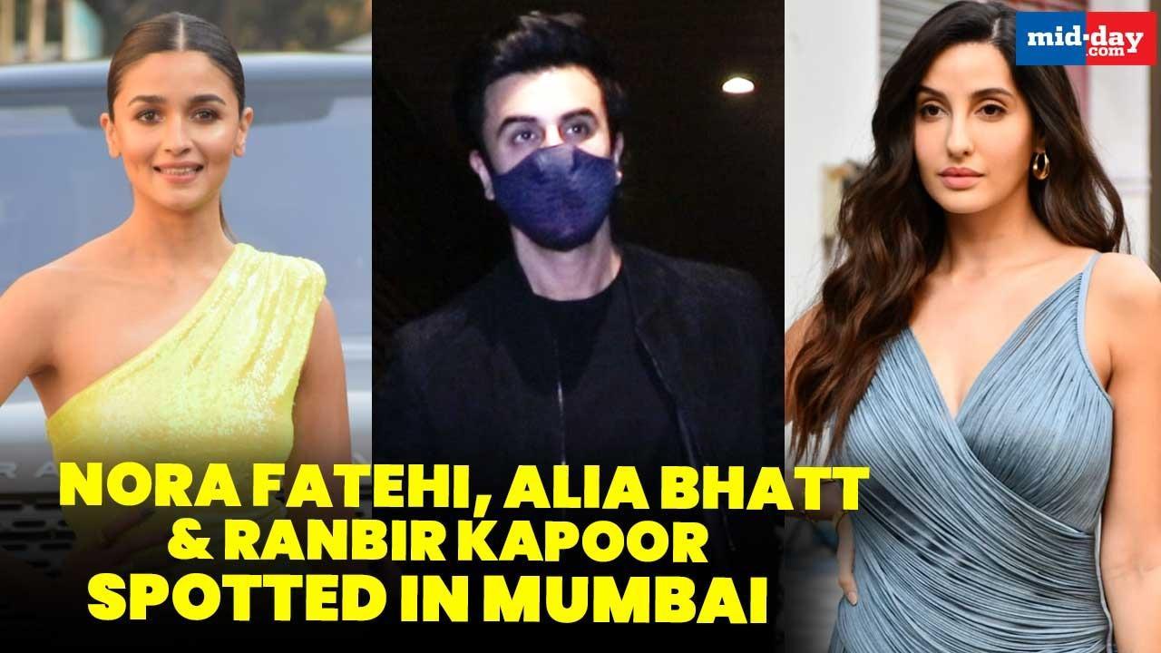 Deepika Padukone, Nora Fatehi and Alia were spotted on the streets of Mumbai