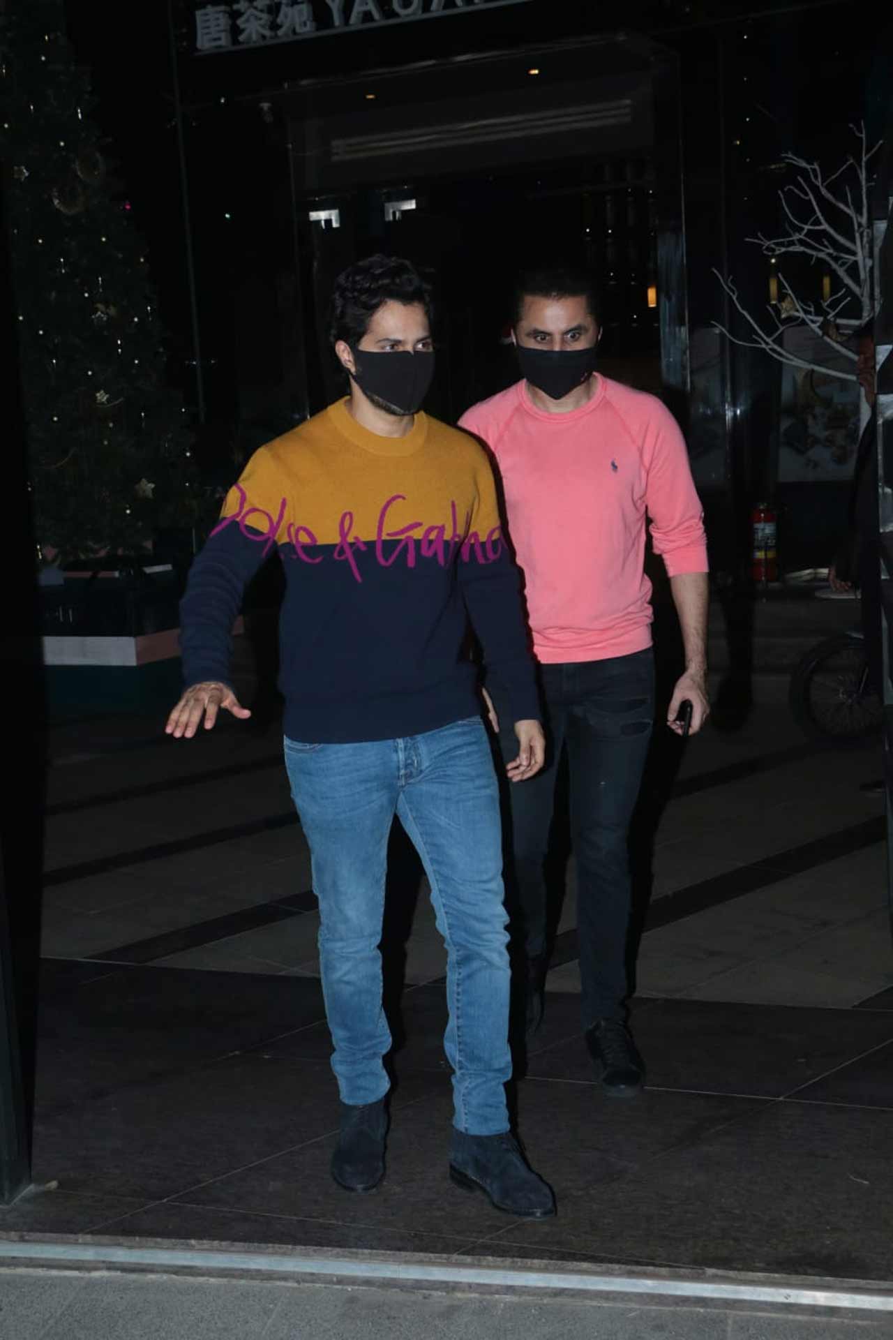 Varun Dhawan also joined Alia and Ranbir for the party.