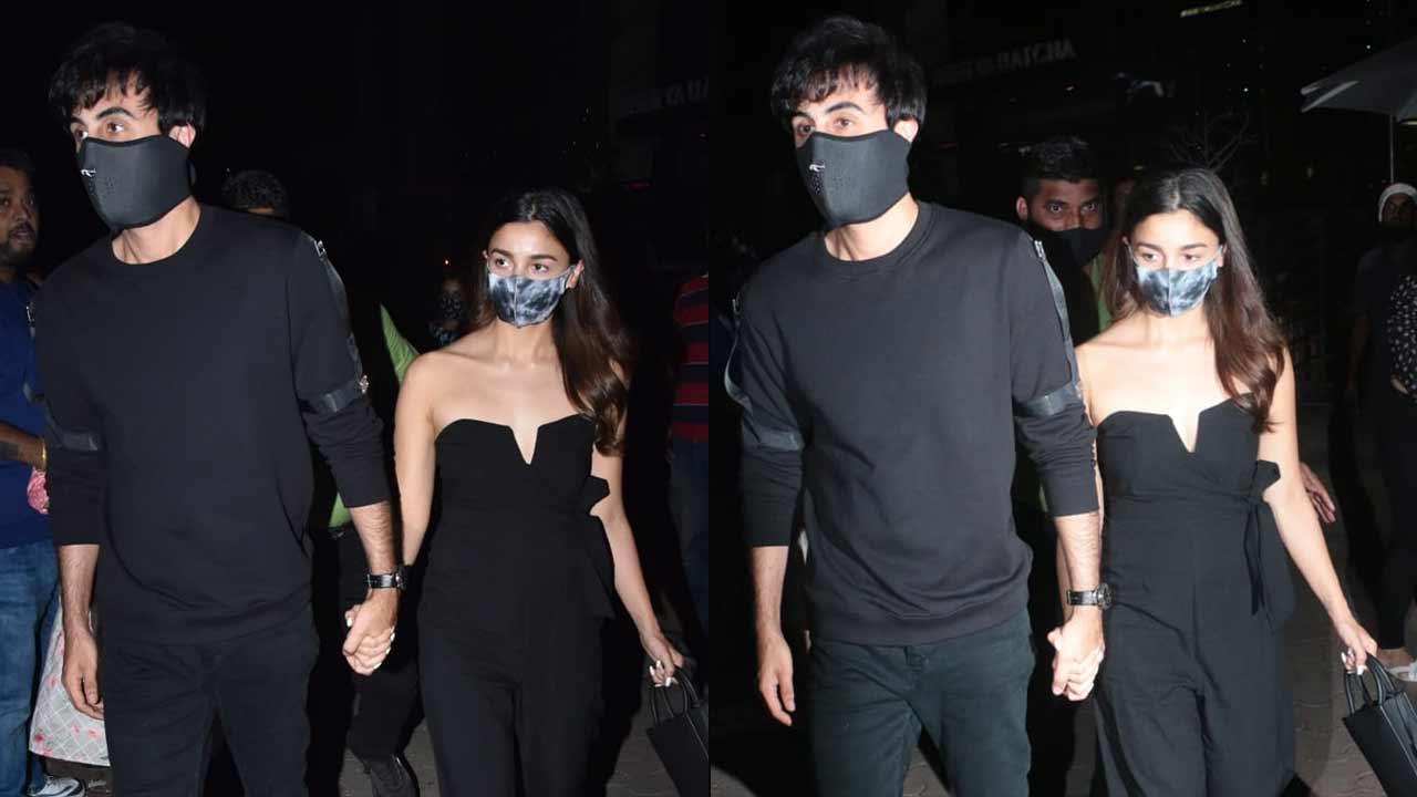 Alia-Ranbir walk 'hand-in-hand' as they arrive for Rohit's birthday dinner