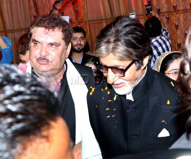 Amitabh Bachchan and Raza Murad