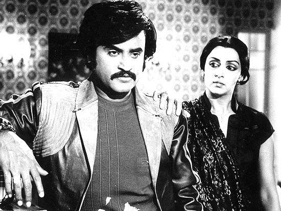 Andha Kanoon was Hema Malini's first movie in which she, despite being one of the top heroines, did not have a 'hero' cast opposite her. She was cast as the hero's (Rajinikanth) sister and her role was on par with Thalaiva. In picture: Hema Malini and Rajinikanth in a still from the movie Andha Kanoon (1983).