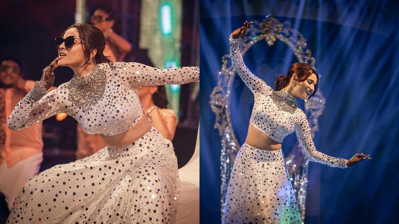 Ankita is a 'Dabang Dulhan' as she dances non-stop at her wedding festivities