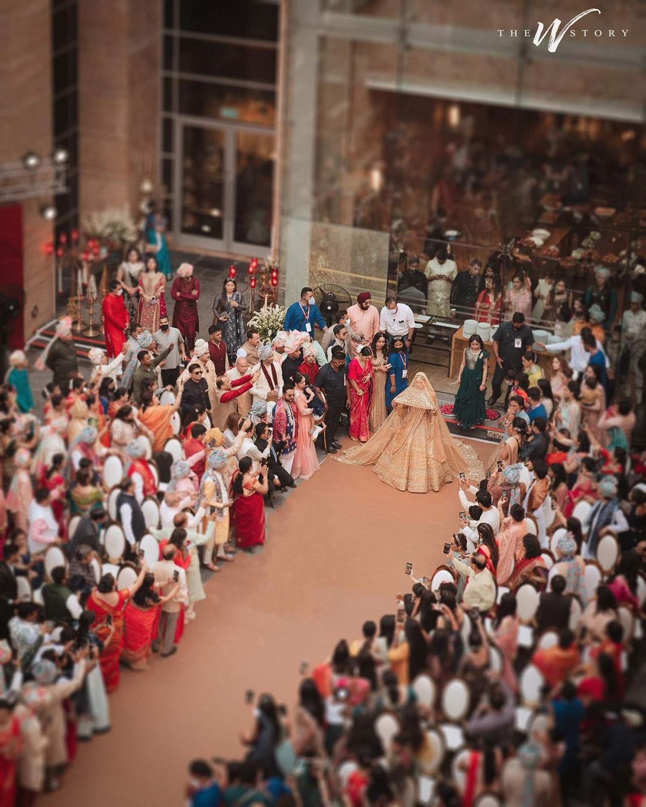 Ankita Lokhande looks breathtakingly beautiful in a golden lehenga, and her Kundan jewellery, along with the `sindoor`, added the much-needed oomph factor to her wedding look. Speaking of the groom, he was seen wearing a white sherwani.  Ankita Lokhande looks breathtakingly beautiful in a golden lehenga, and her Kundan jewellery, along with the `sindoor`, added the much-needed oomph factor to her wedding look. Speaking of the groom, he was seen wearing a white sherwani. 