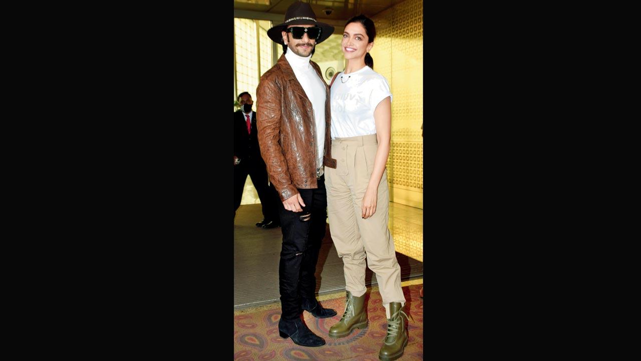Ranveer Singh and Deepika Padukone. Pic/Yogen Shah