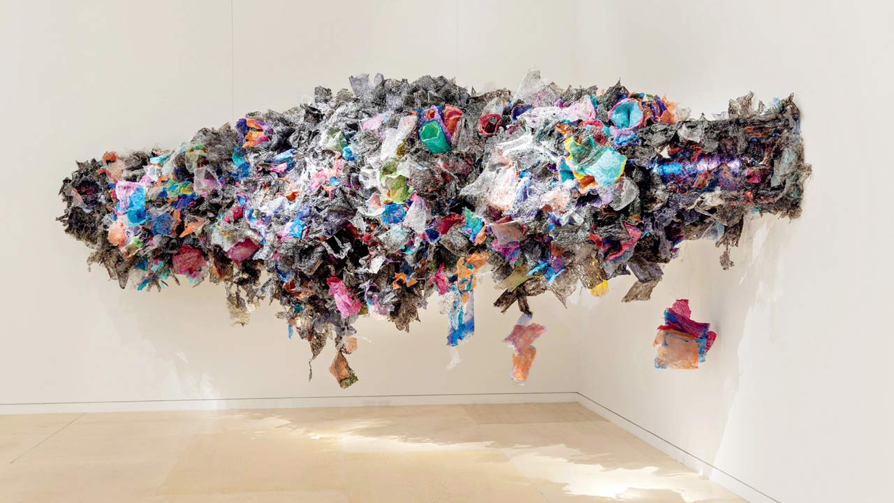 A plastic installation by Aaditi Joshi