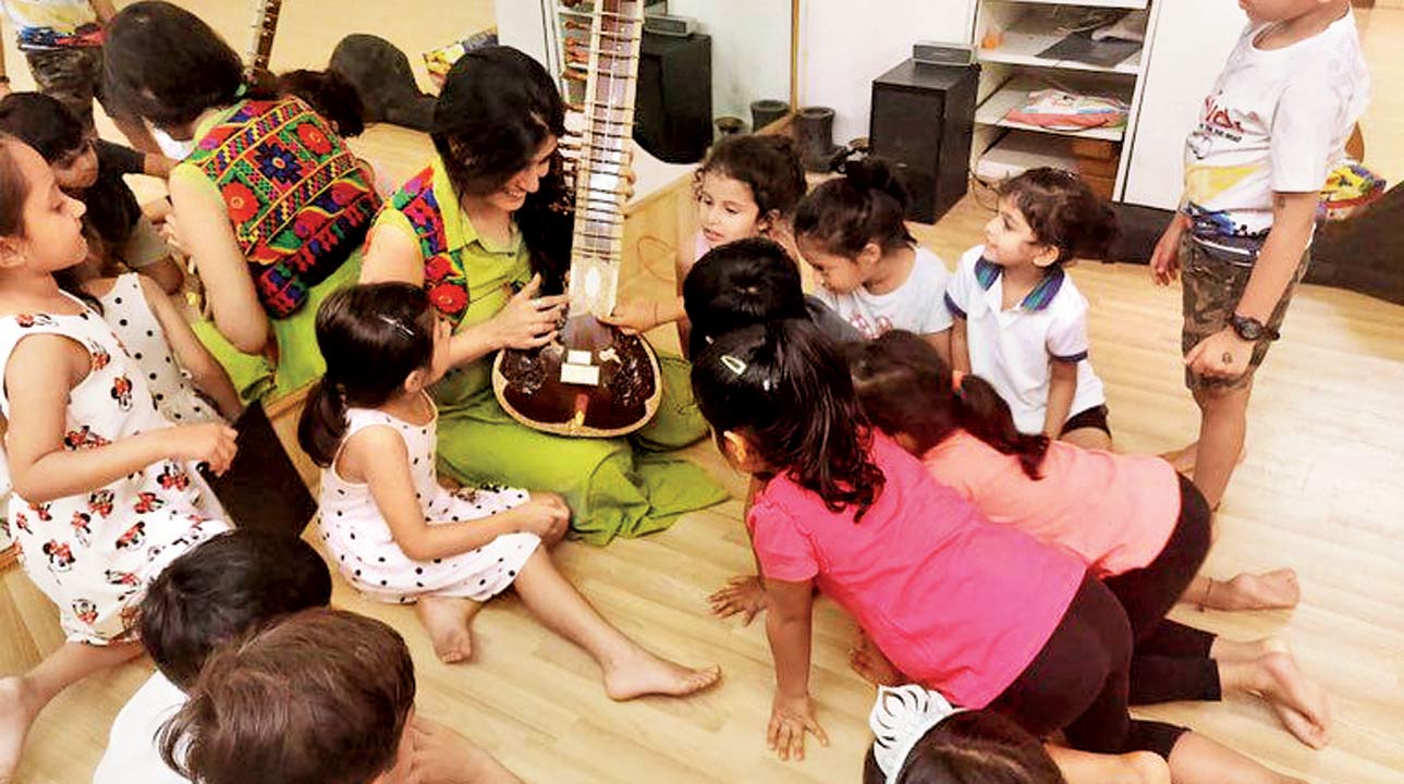  Kids take part in a session at The Sound Space. Representation pic
