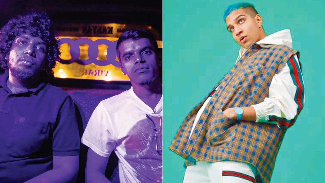 Nathan Thomas and Dhir Mody; (right) Yung Raja