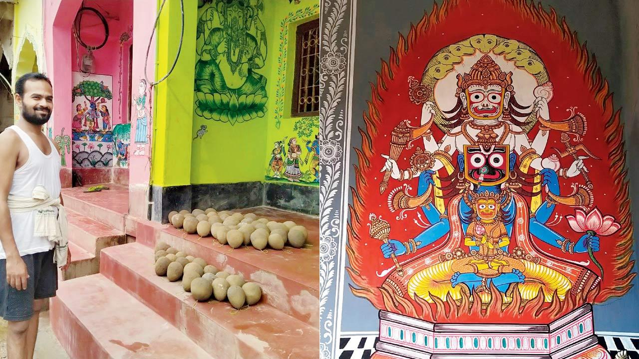 (left) Universe Moharana; (right) A pattachitra painting