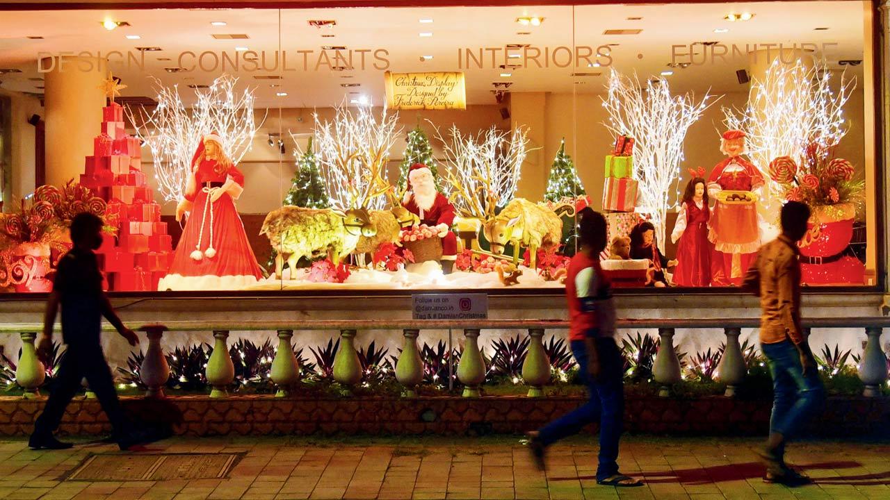The display at Damian, Bandra. Pic/Shadab Khan