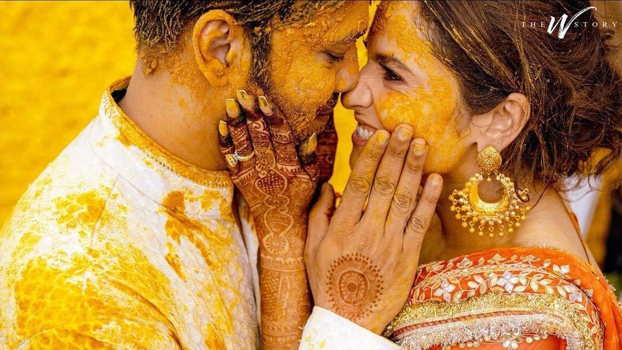 Ankita Lokhande, Vicky Jain radiate happiness in their Haldi ceremony pictures