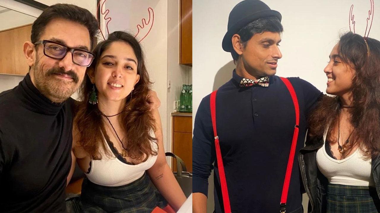 Ira Khan celebrates Christmas with Aamir Khan and boyfriend Nupur Shikhare, shares pictures with fans