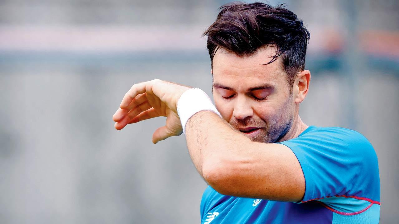 James Anderson. Pic/AFP