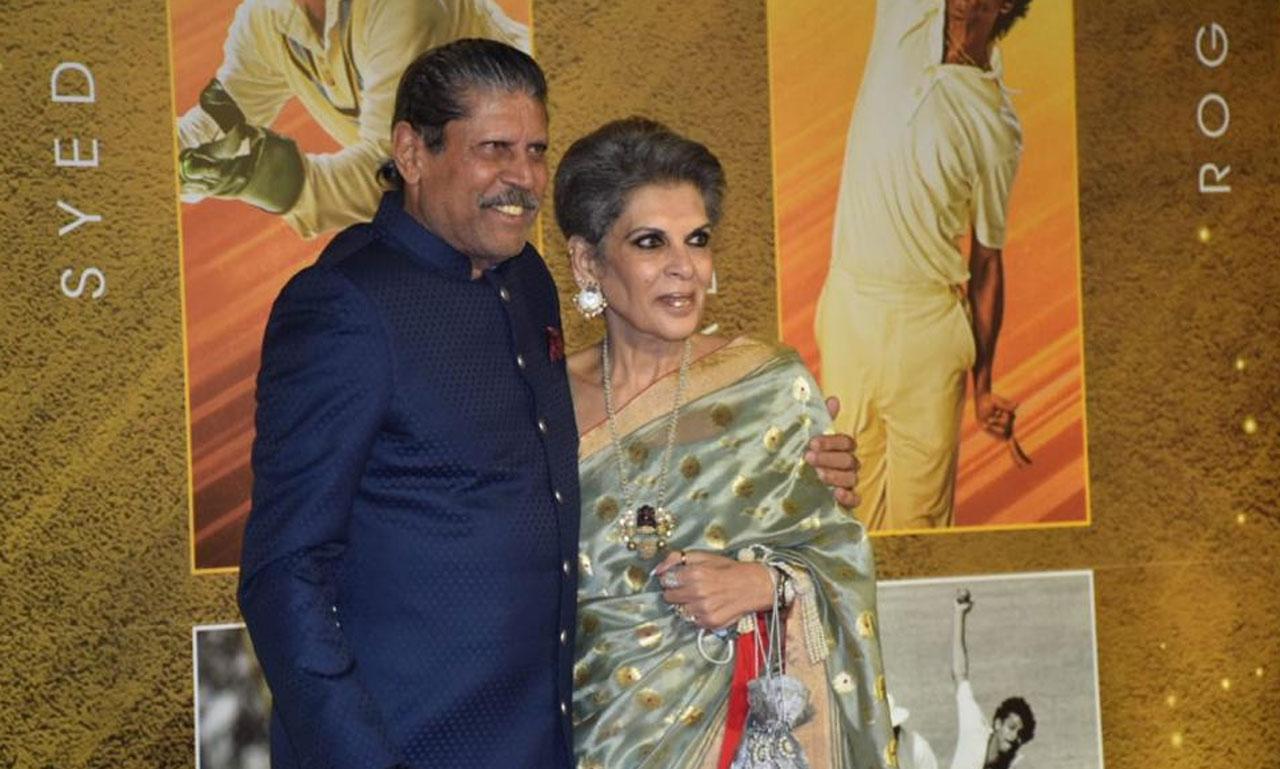 Here are the real Kapil Dev and Romi Bhatia. And needless to say, they both looked absolutely dapper and ageless. Fans cannot wait to see the journey of the underdogs that made history and the country proud. 
 