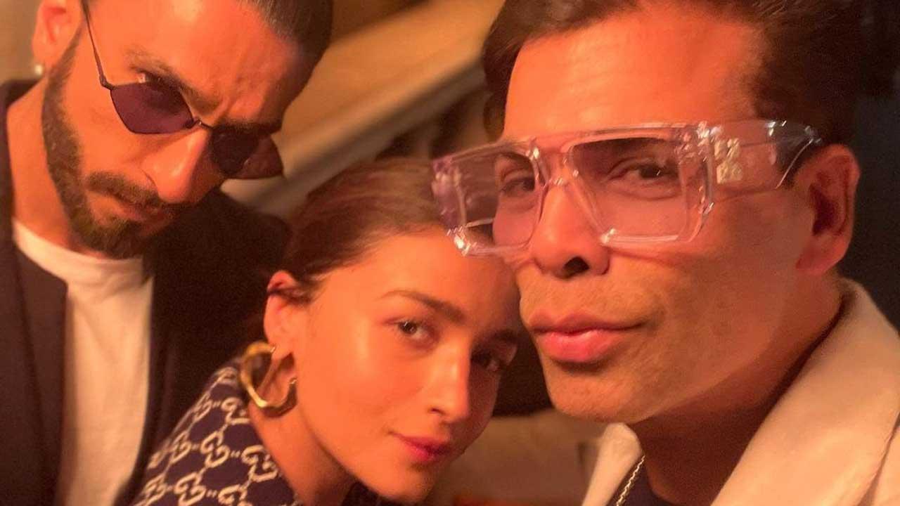 Rocky Aur Rani Ki Prem Kahani: Karan Johar enjoys night out with Ranveer Singh and Alia Bhatt