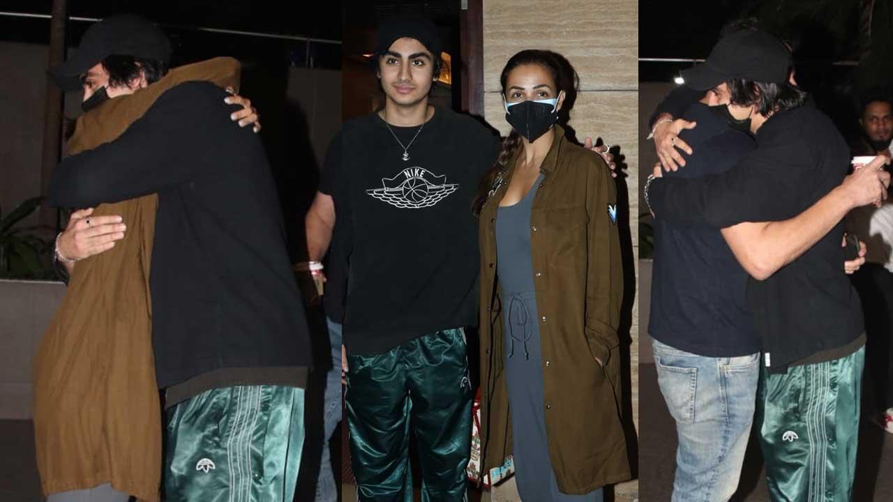 Arhaan Khan returns to Mumbai for Christmas vacation
On Friday night, Malaika Arora and Arbaaz Khan arrived at the Mumbai airport to receive their son Arhaan Khan. Arbaaz Khan greeted Arhaan with a long tight hug. It was the first time that Arhaan was away from home for such a long time. Malaika too hugged Arhaan Khan who has been away studying at a college abroad. Back in August, Malaika had written an emotional note as Arhaan left for college. View all photos here.