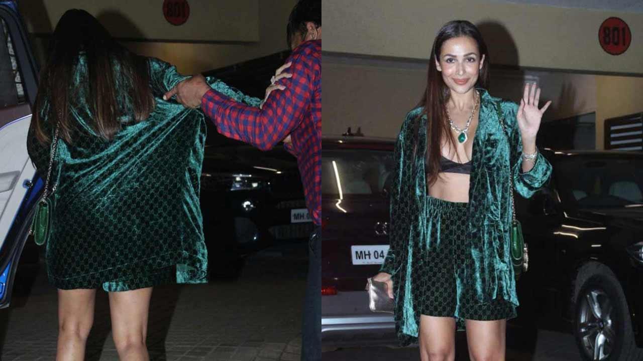 Watch video: Malaika Arora trips as she wears high-heels for a party; laughs it off