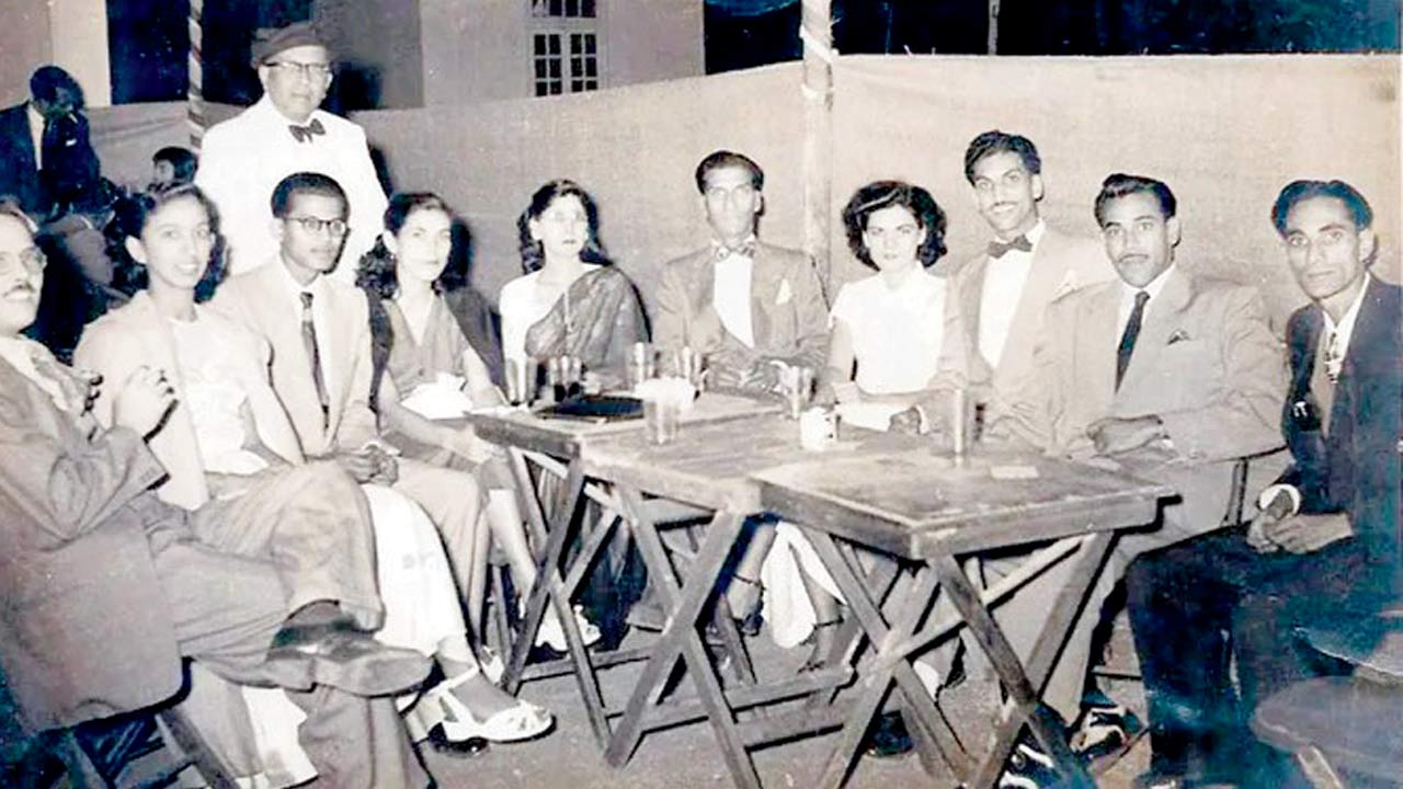 Gathering at St Anthony’s Pavilion, the “church, school and club” of 1940s Chembur. Pic courtesy Anette D’Cruz