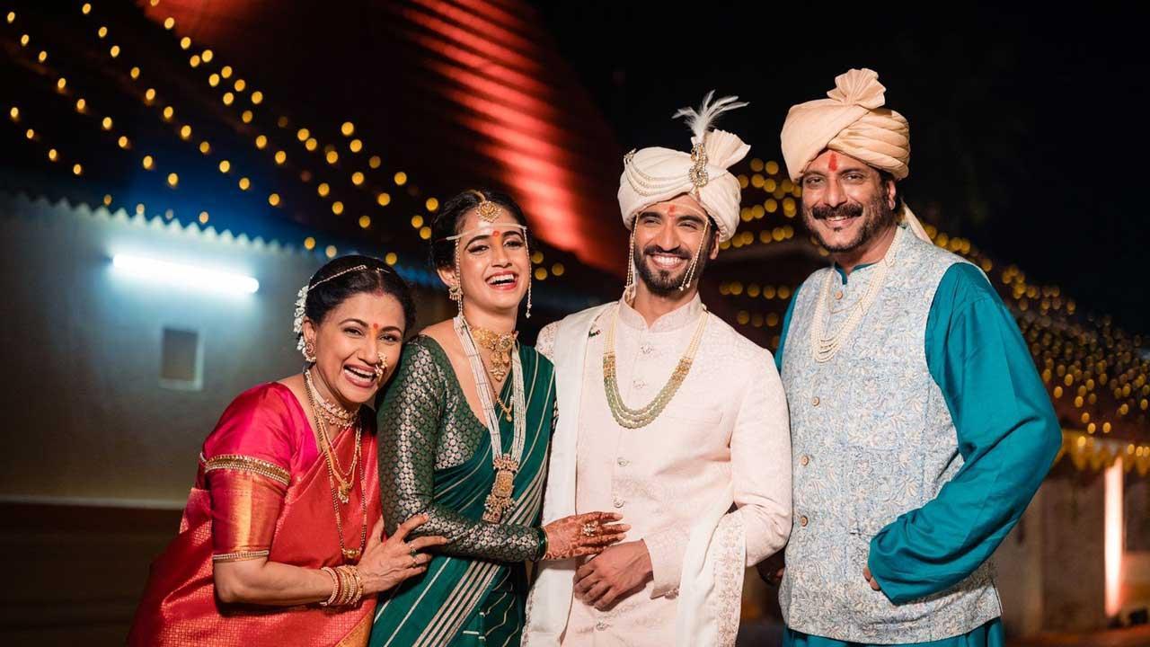 Abhishek Gunaji, son of veteran actor Milind Gunaji, recently got engaged with his long-time girlfriend Radha Patil. We have pictures from their intimate haldi, mehendi and wedding ceremonies. Click here to see full gallery