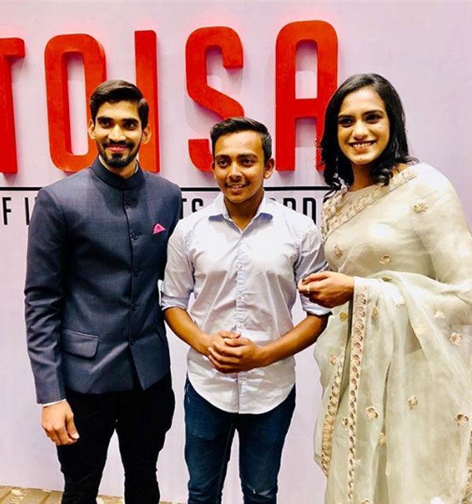 Prithvi Shaw captured in this picture with Indian badminton stalwarts Kidambi Srikanth and PV Sindhu, he captioned, 'Don't have any words for these two legends @srikanth_kidambi and @pvsindhu1 making our country proud and it was a proud moment for me as well to get a award for the emerging cricket of the year.Thanku to @baselineventures for supporting all three of us