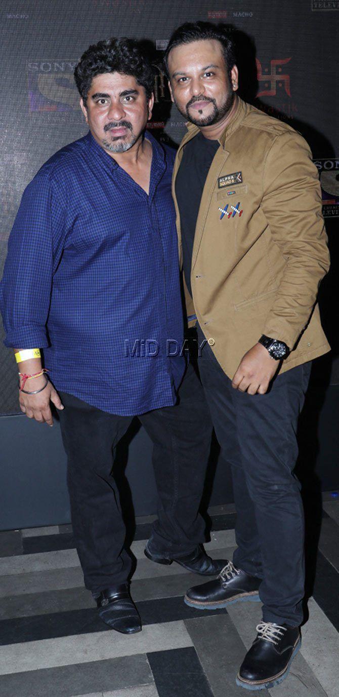 Rajan Shahi and Rahul Kumar Tewary at the launch bash for 'Porus' in Mumbai