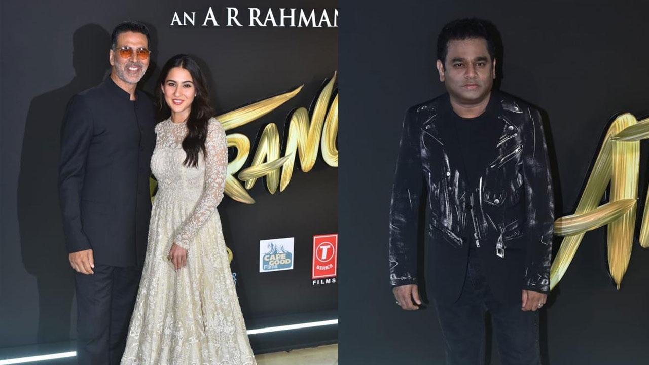 Akshay Kumar, A R Rahman, Sara Ali Khan grace the music launch of Atrangi Re