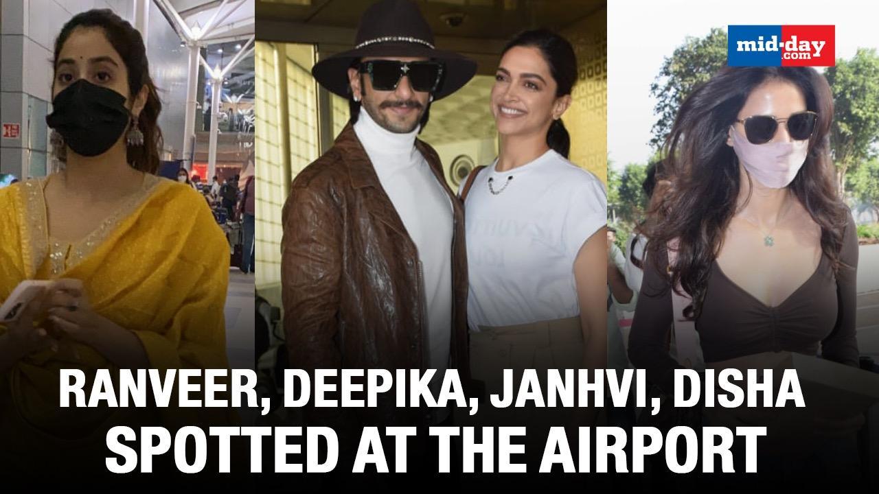 Ranveer, Deepika, Janhvi, Disha And Other B-town Celebs Spotted At The Airport