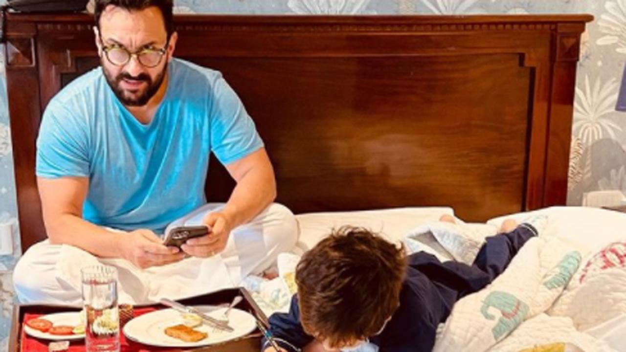 Here's what Kareena Kapoor's mornings are like with Saif Ali Khan and Taimur. See Instagram post