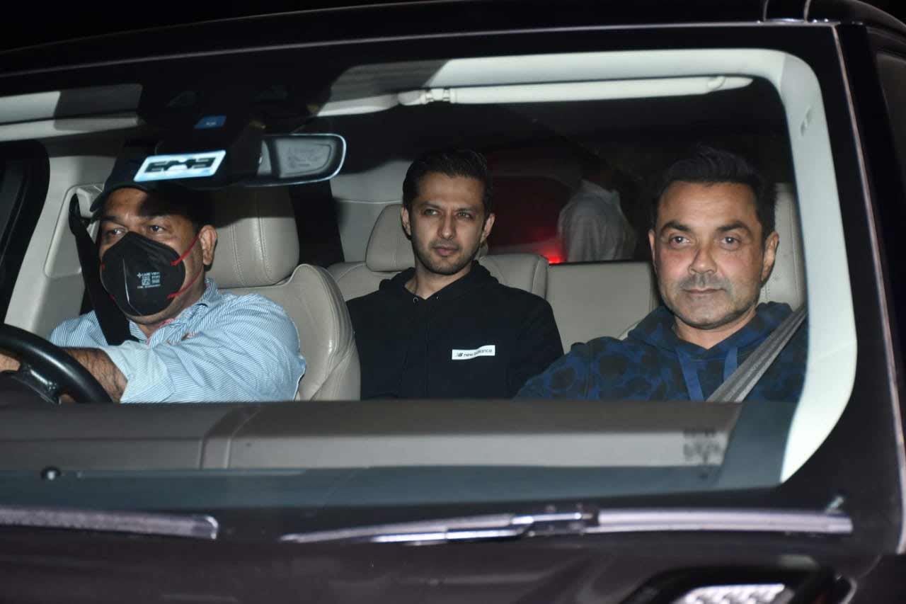 Bobby Deol and Vatsal Seth, who are good friends with the actor, were also a part of the bash.