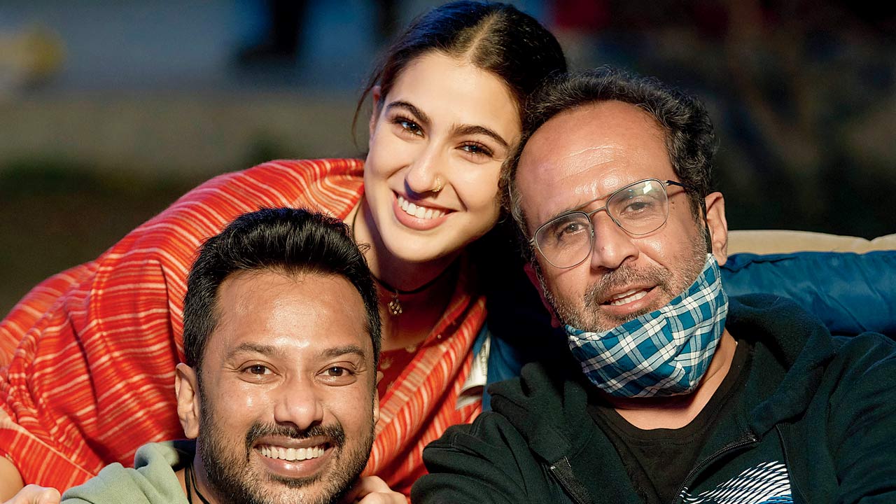 Sara Ali Khan, Vijay Ganguly and Aanand L Rai