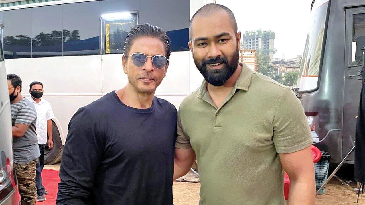 Shah Rukh Khan and Diganta Hazarika 