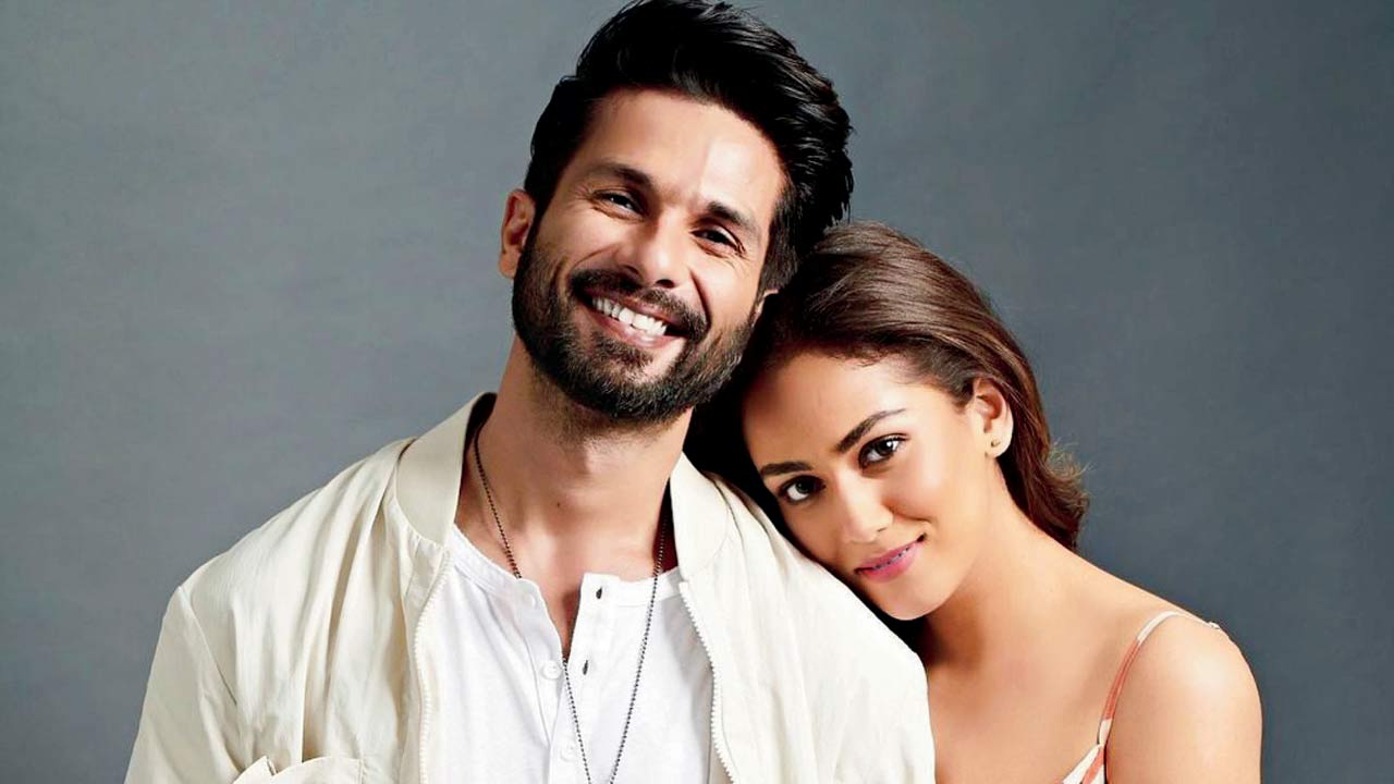 Shahid Kapoor with wife Mira Rajput