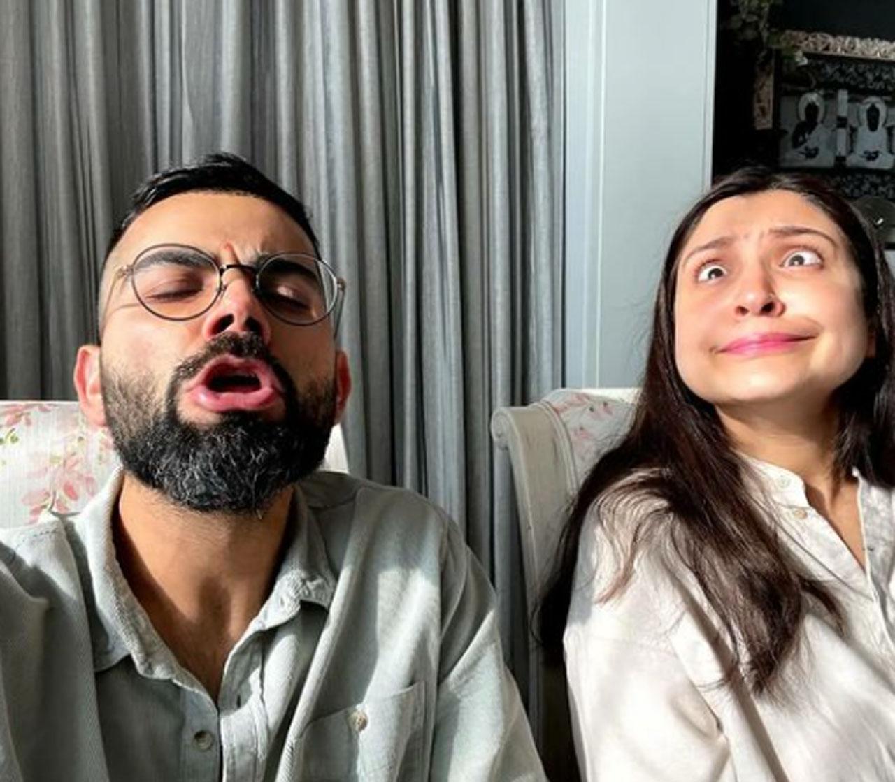 The goofiness continued in the next picture and so did the caption- 