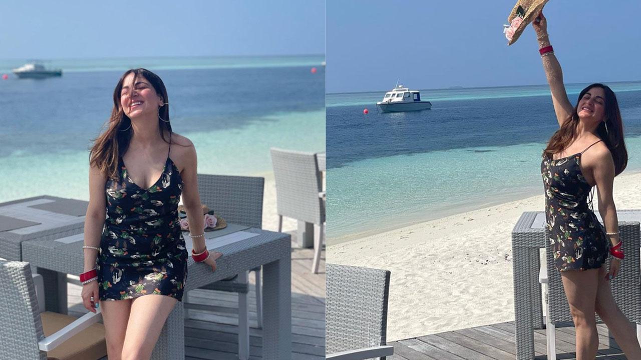 Shraddha Arya is 'hiding away from the world' as she enjoys her honeymoon in Maldives