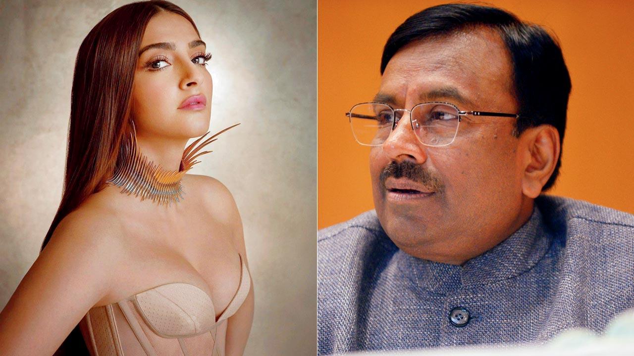 Sonam K Ahuja and Sudhir Mungantiwar