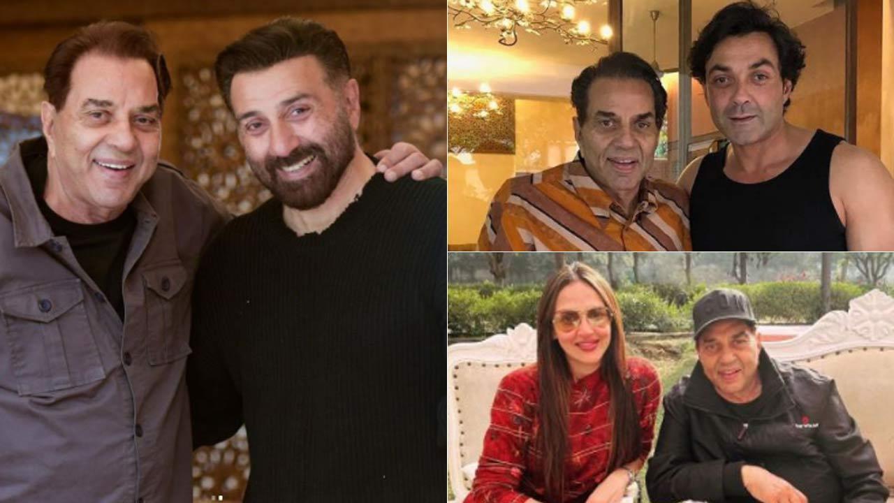 Sunny Deol, Bobby Deol, Esha Deol share birthday wishes for father Dharmendra