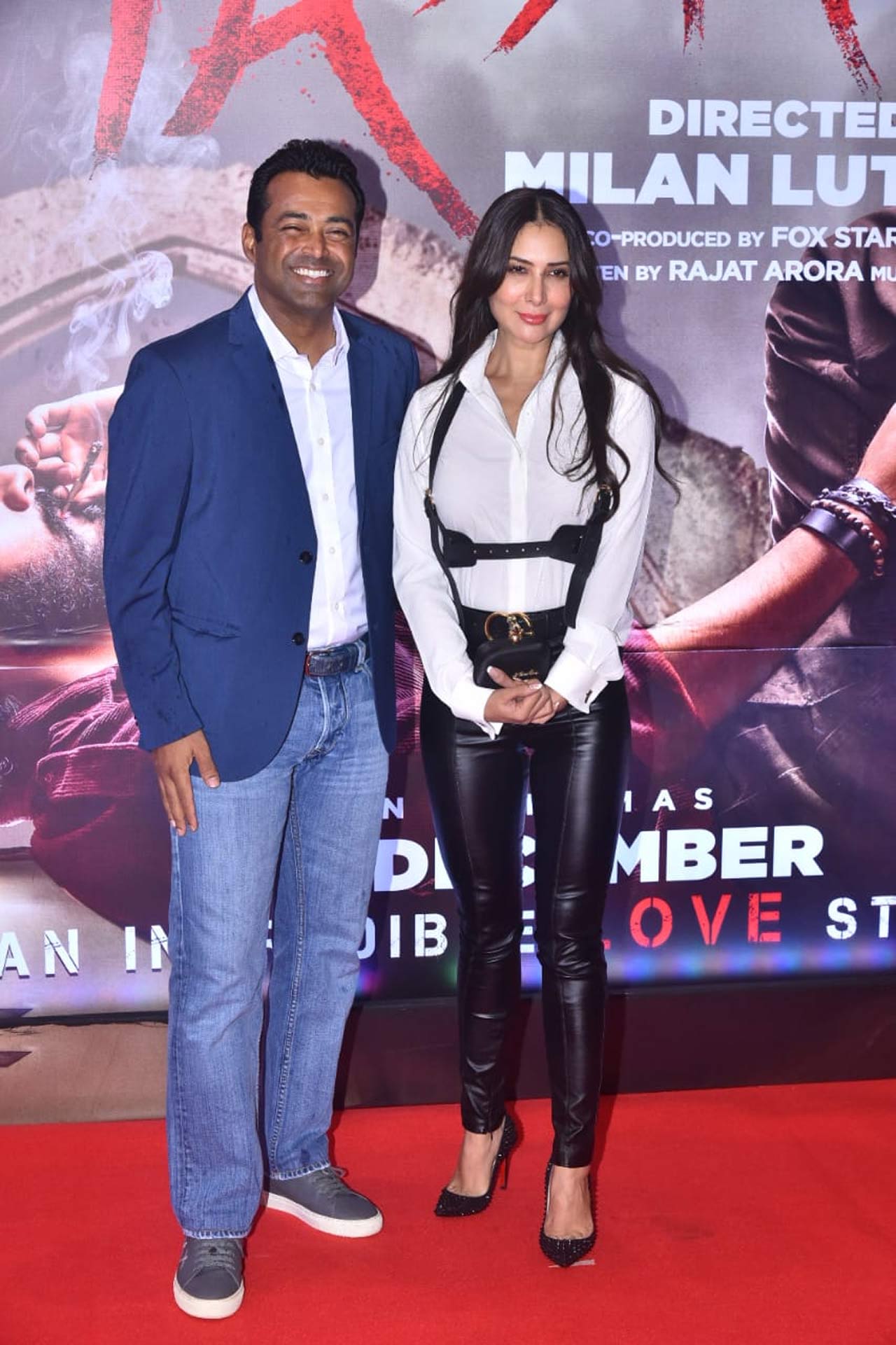 Leander Paes and Kim Sharma, who made their relationship social media official, were also a part of the event hosted in the city. Kim sported a crisp white shirt, paired with leather pants at the ceremony.