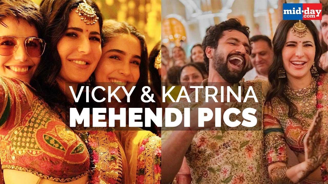 Vicky Kaushal and Katrina share pictures of their bright mehendi ceremony