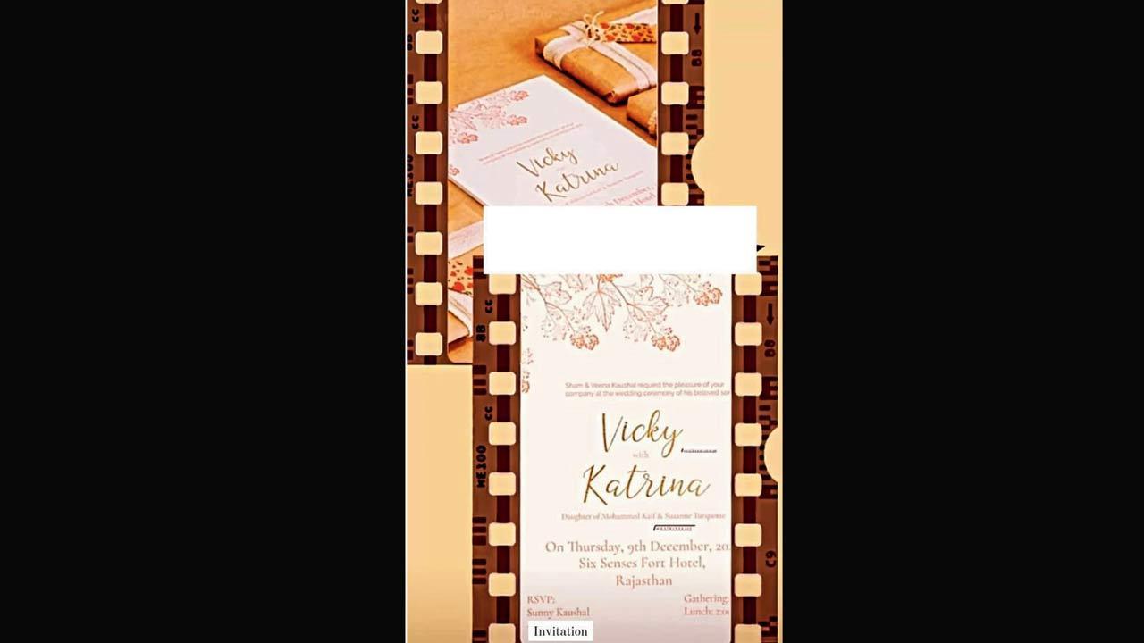 Have you heard? Vicky Kaushal-Katrina Kaif's wedding card leaked online