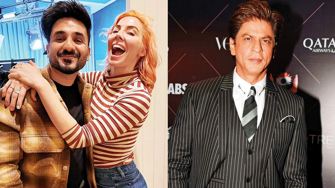  Vir Das, Whitney Cummings and Shah Rukh Khan