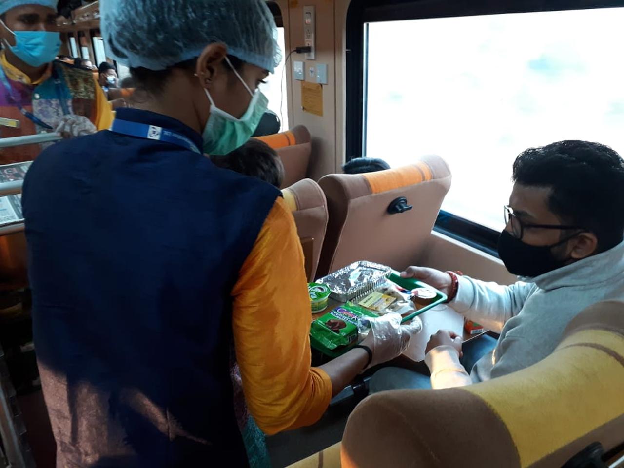 After being shut for over 10-months, the Mumbai-Ahmedabad Tejas Express was finally up and running as it carried a total of about 1,600 passengers (both ways) on the first day of resuming services with COVID-19 protocols in place.