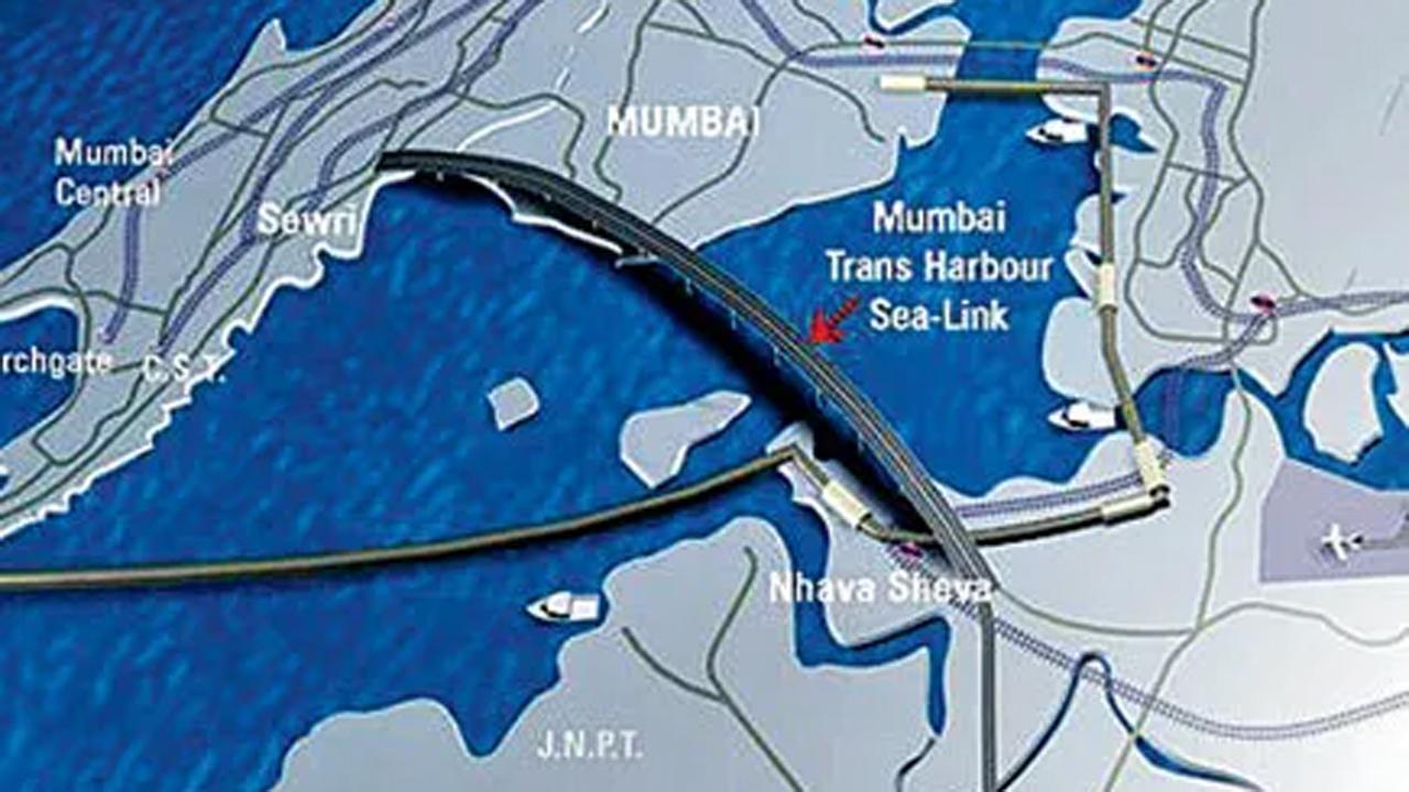 Uddhav Thackeray inspects work of Mumbai Trans Harbour Link project