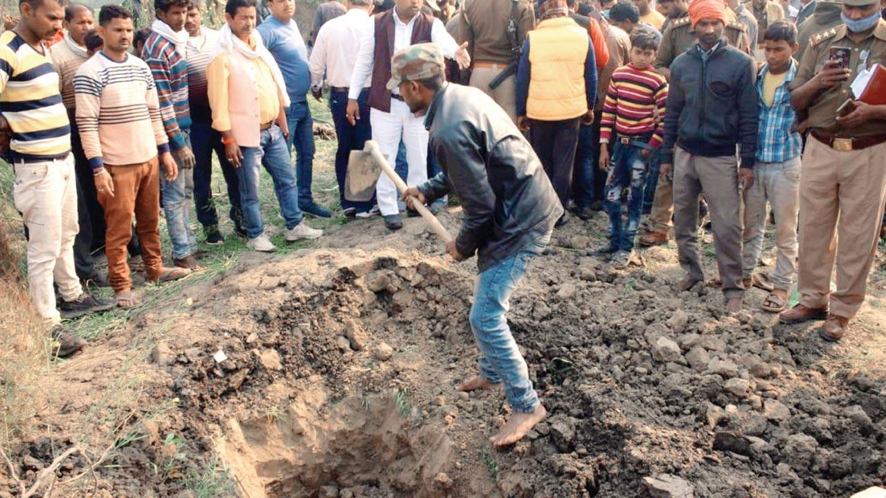 Two girls buried amid heavy police deployment, third critical
