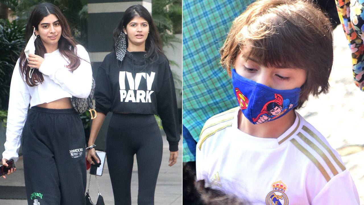 AbRam with Yash and Roohi, Khushi Kapoor with Anjini Dhawan spotted in the city