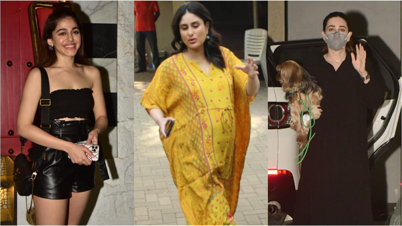 Spotted in Bandra: Alaya F, Kareena, Karisma Kapoor, Shweta Bachchan clicked