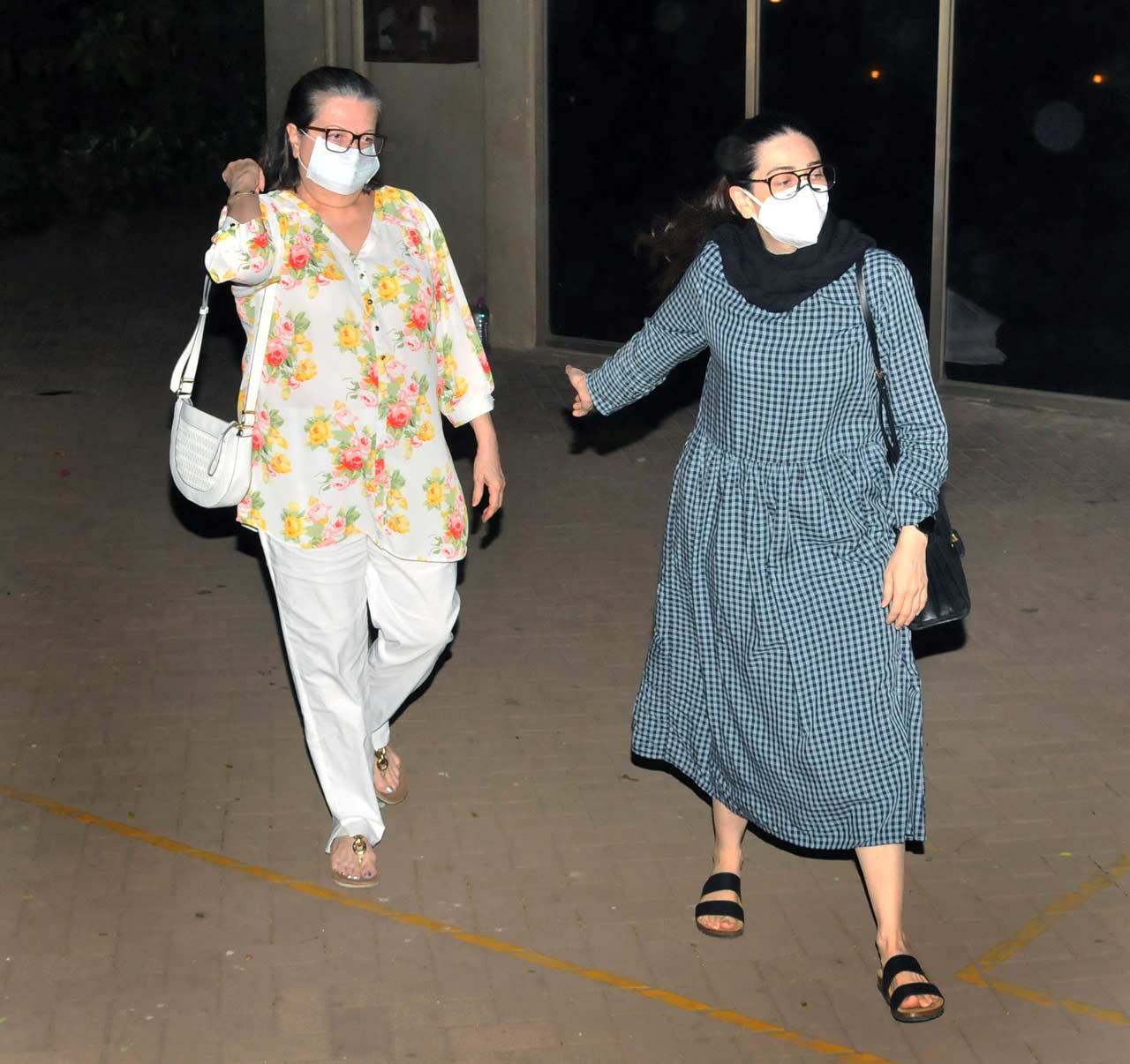 Karisma Kapoor, who recently made her comeback with Mentalhood was snapped with her mother Babita in Bandra.