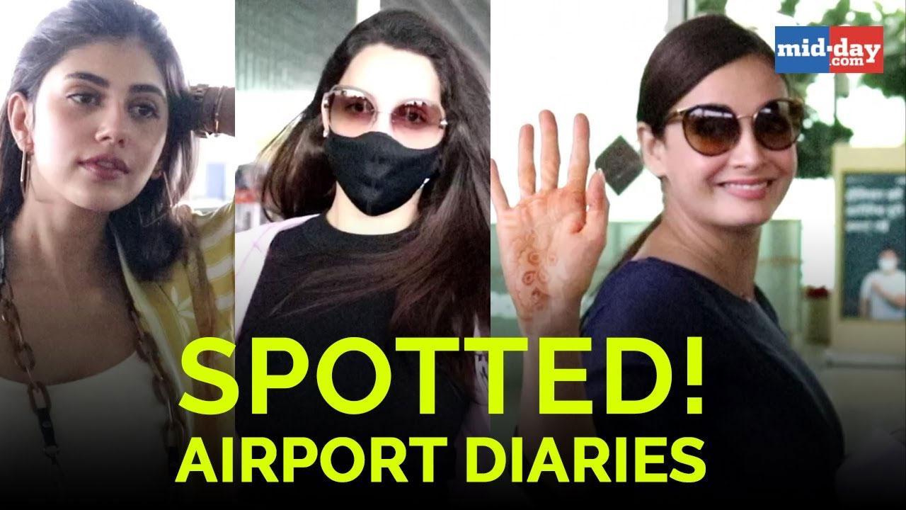 Dia Mirza, Sanjana Sanghi and others spotted at the airport