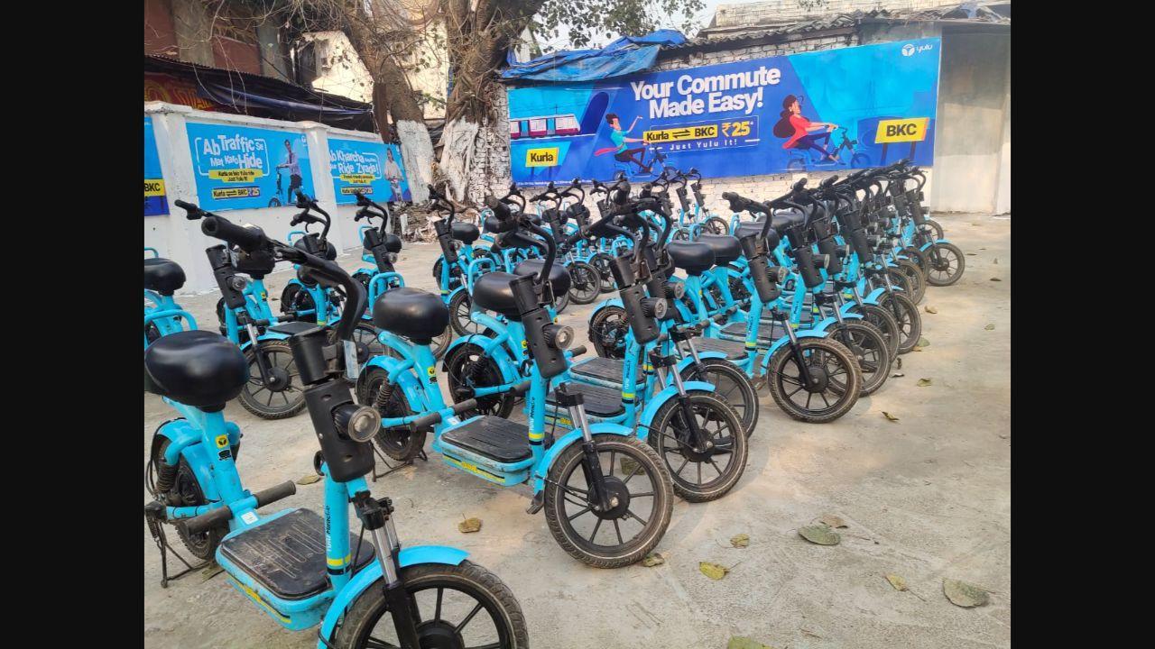 Yulu bikes in bkc store