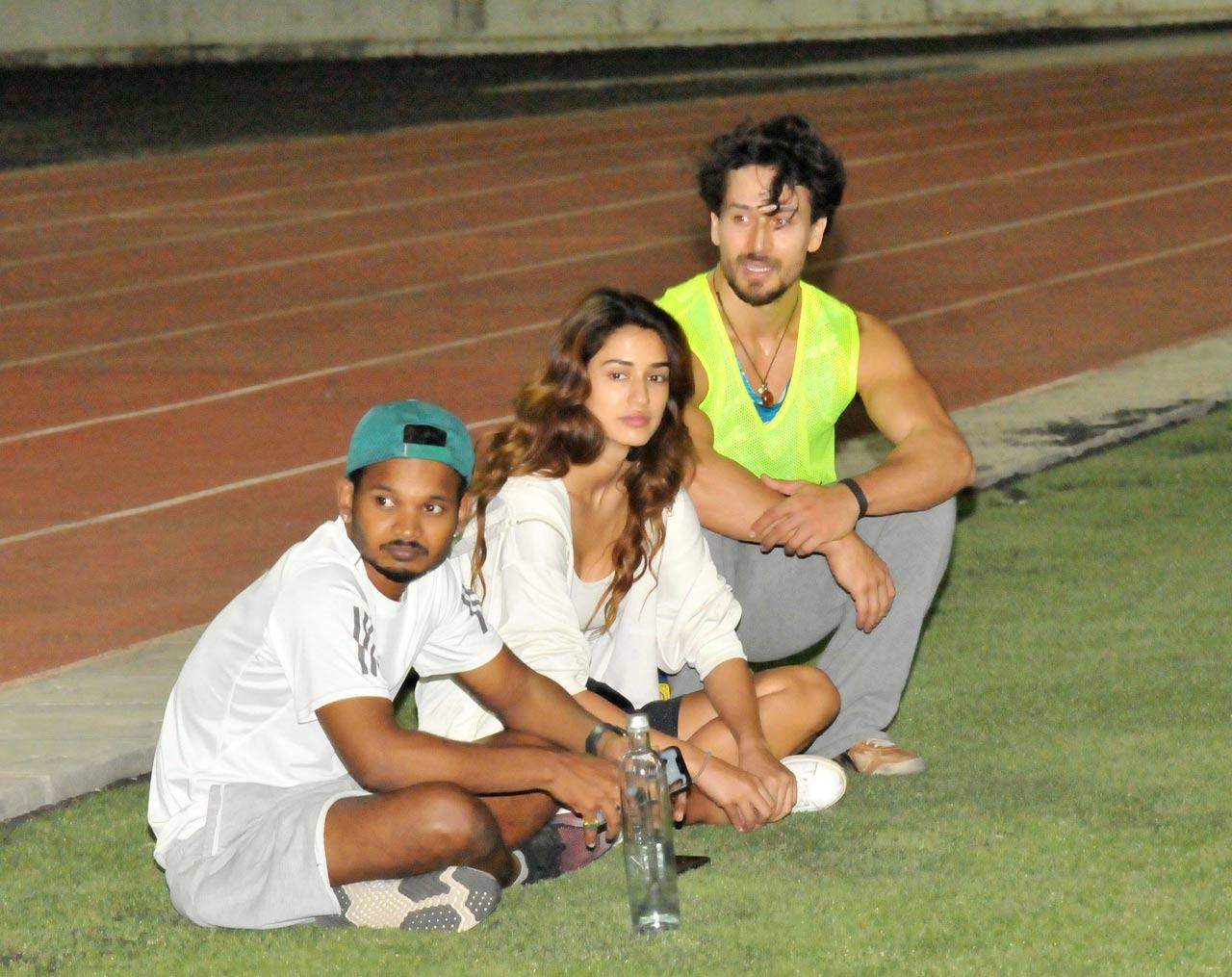 1280px x 1015px - Disha Patani, Tiger Shroff, Arjun Kapoor, Ahan at a football match in Mumbai